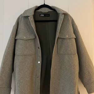 Zara Soft Overshirt - Light Green